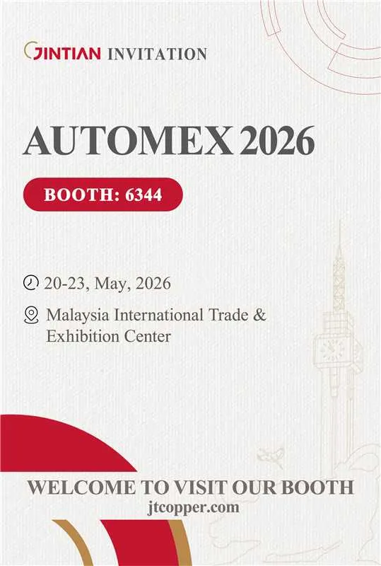 (machine arm emoji) Empowering Automation with High-performance Magnet Wire! Jintian Copper is excited to be attending AUTOMEX 2026!